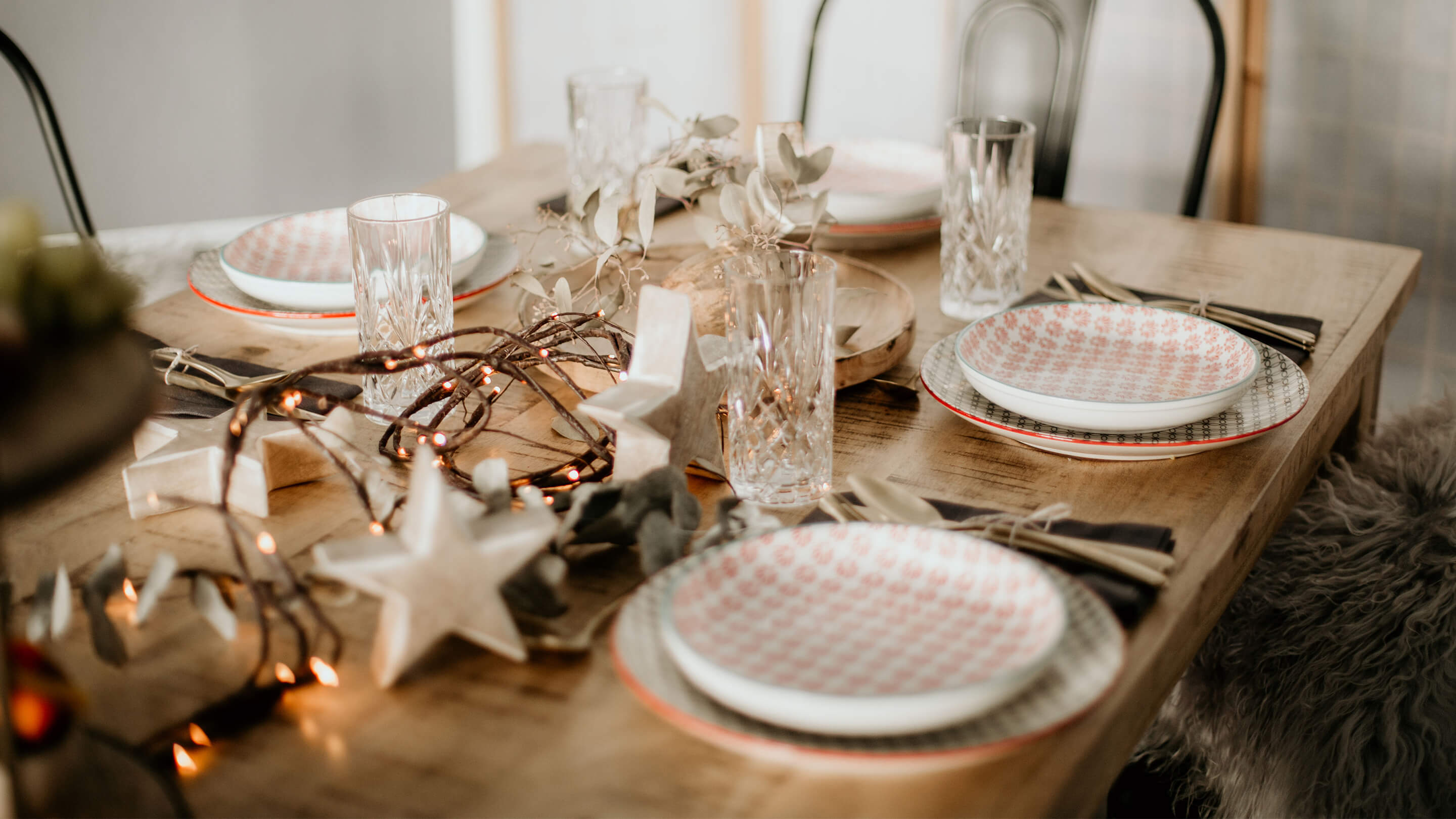 Natürliche Tischdeko im Wald und Wiesen-Look