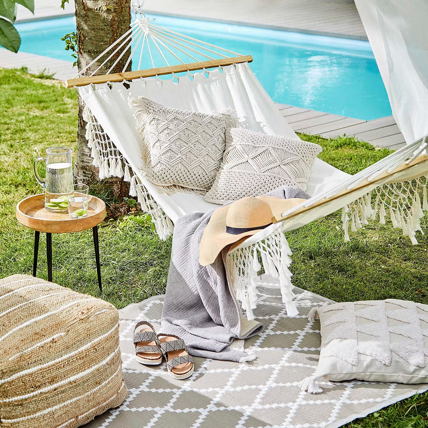 Kissen MACRAMÈ Zickzack