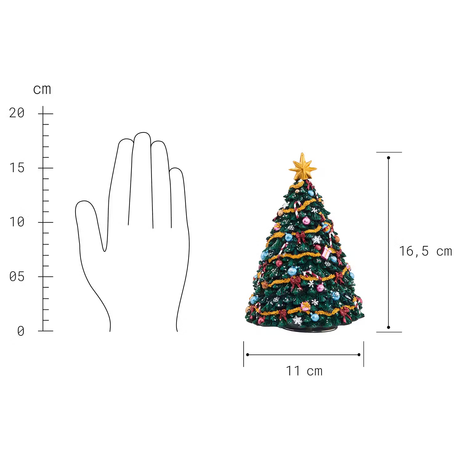 Spieluhr X-MAS Tannenbaum