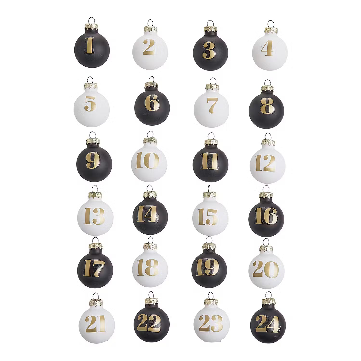 Weihnachtskugelset ADVENT 24-tlg.