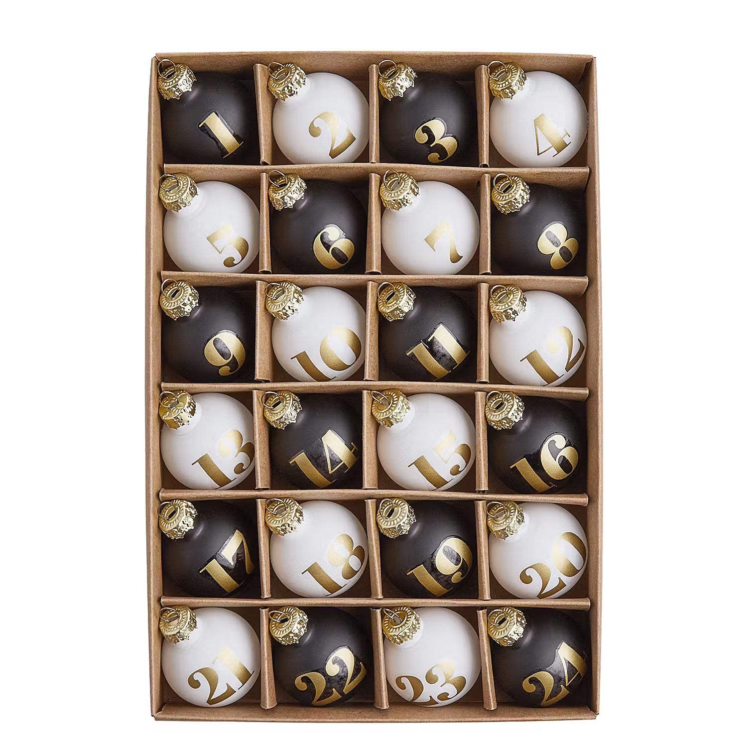 Weihnachtskugelset ADVENT 24-tlg.