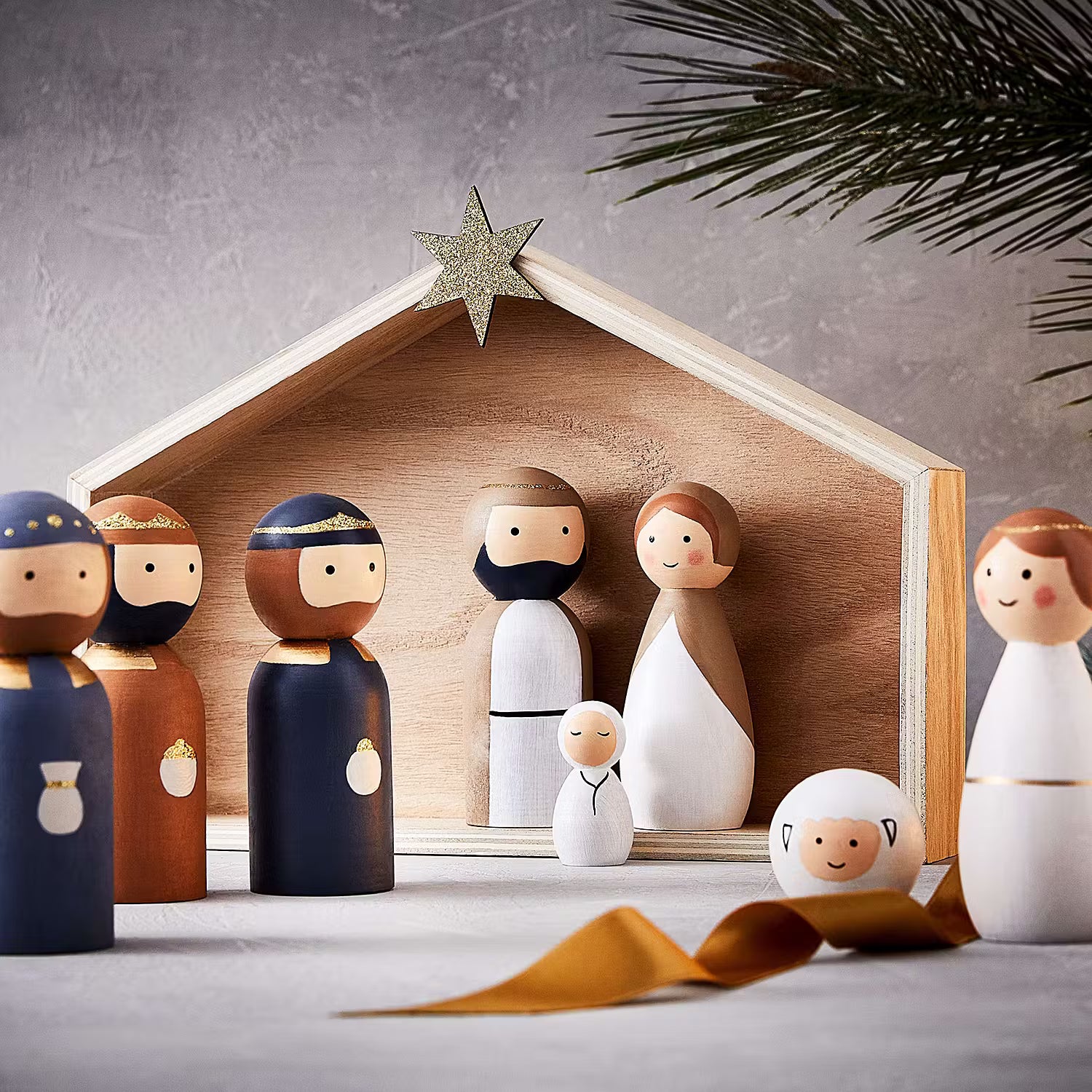 Deko-Krippen X-MAS 9-teilig