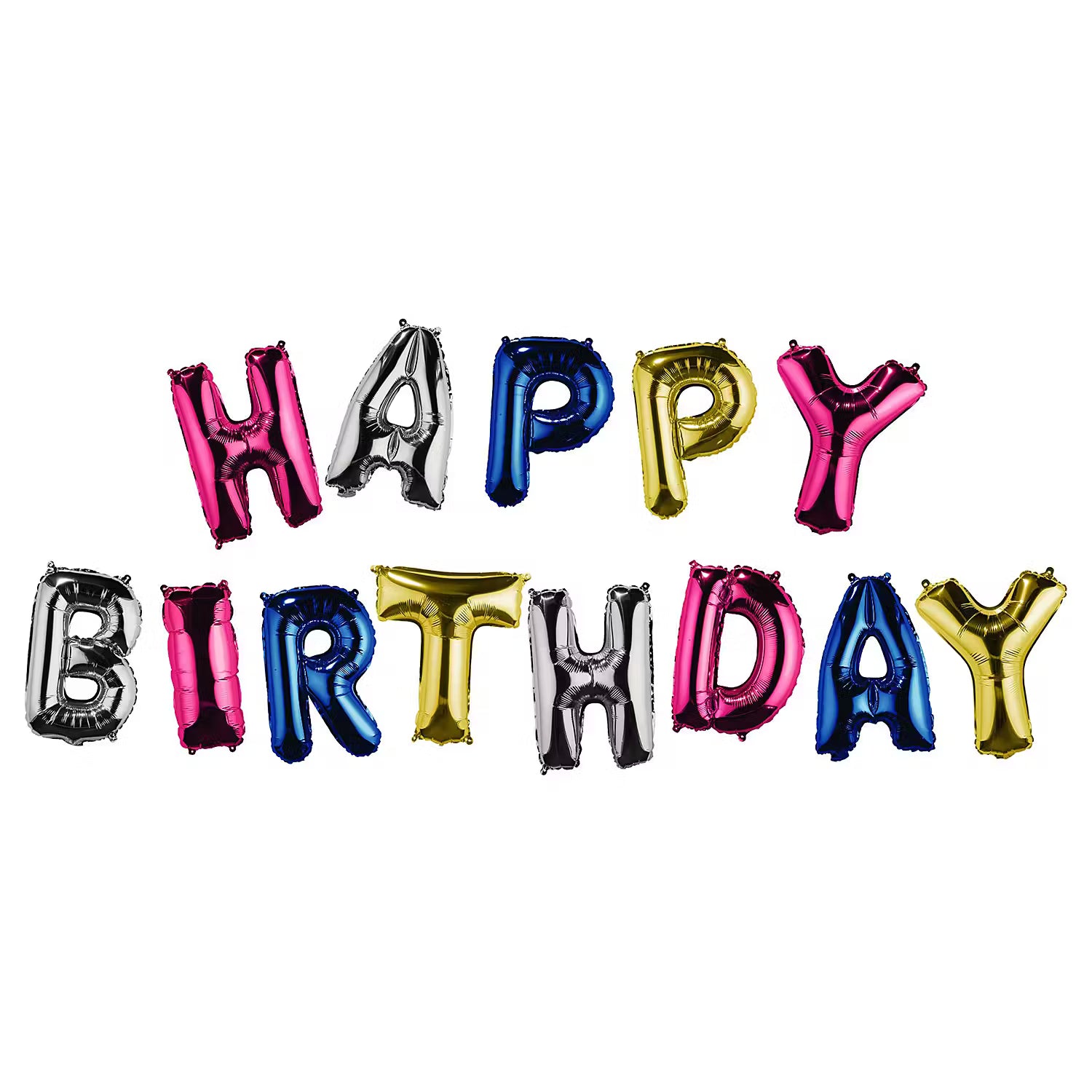 UPPER CLASS Folienballon Happy Birthday