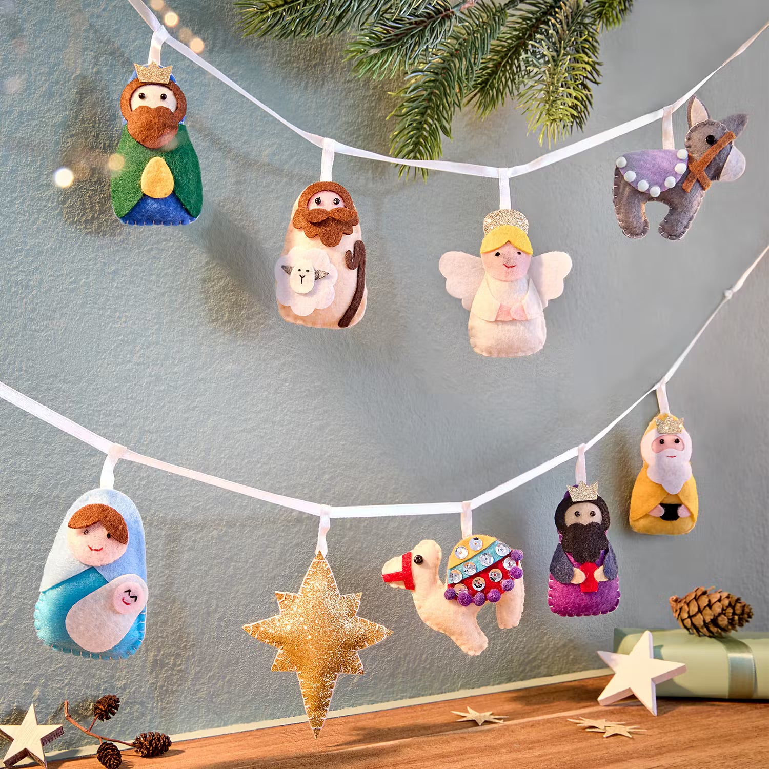 Girlande X-MAS Krippe