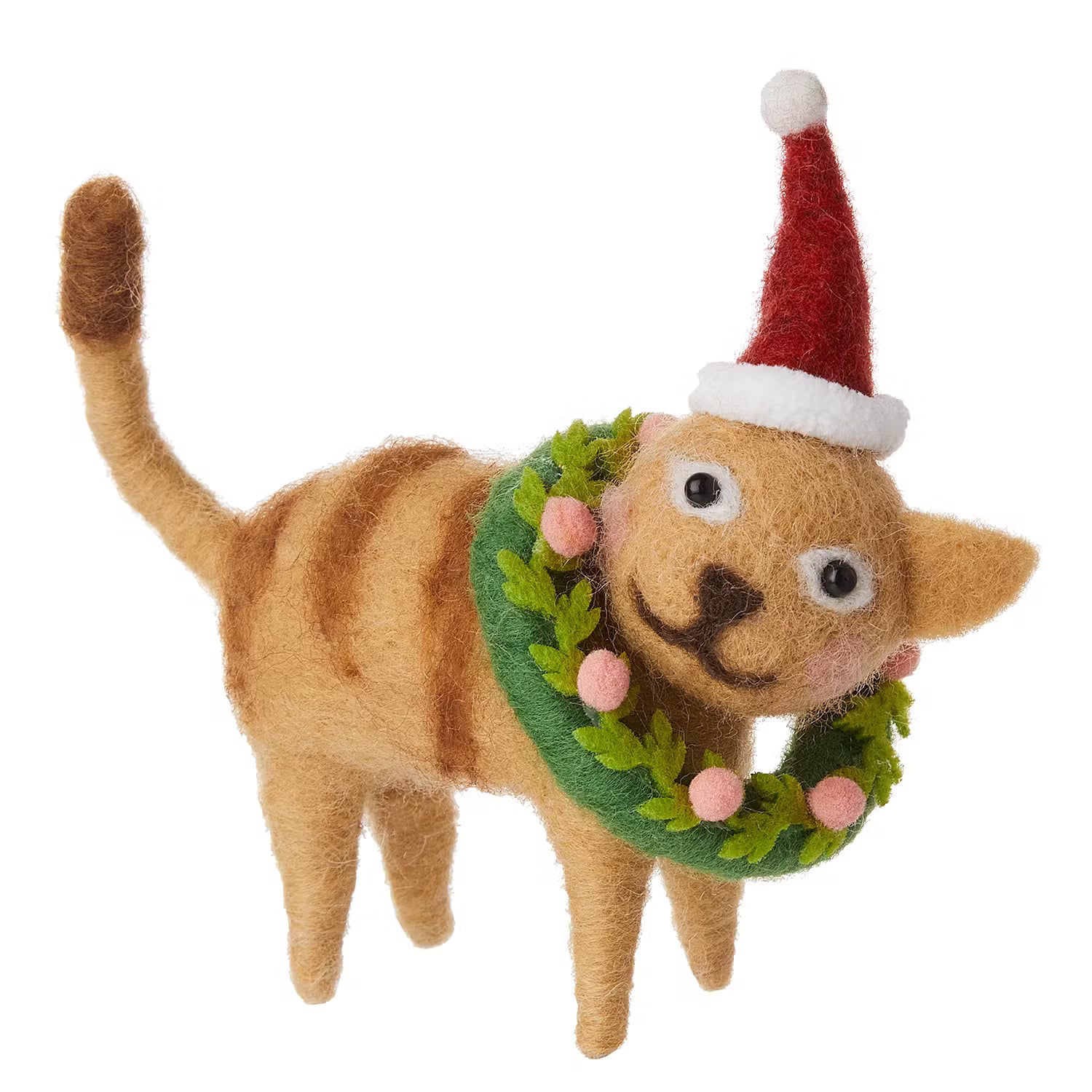 Baumanhänger HANG ON Katze mit Kranz