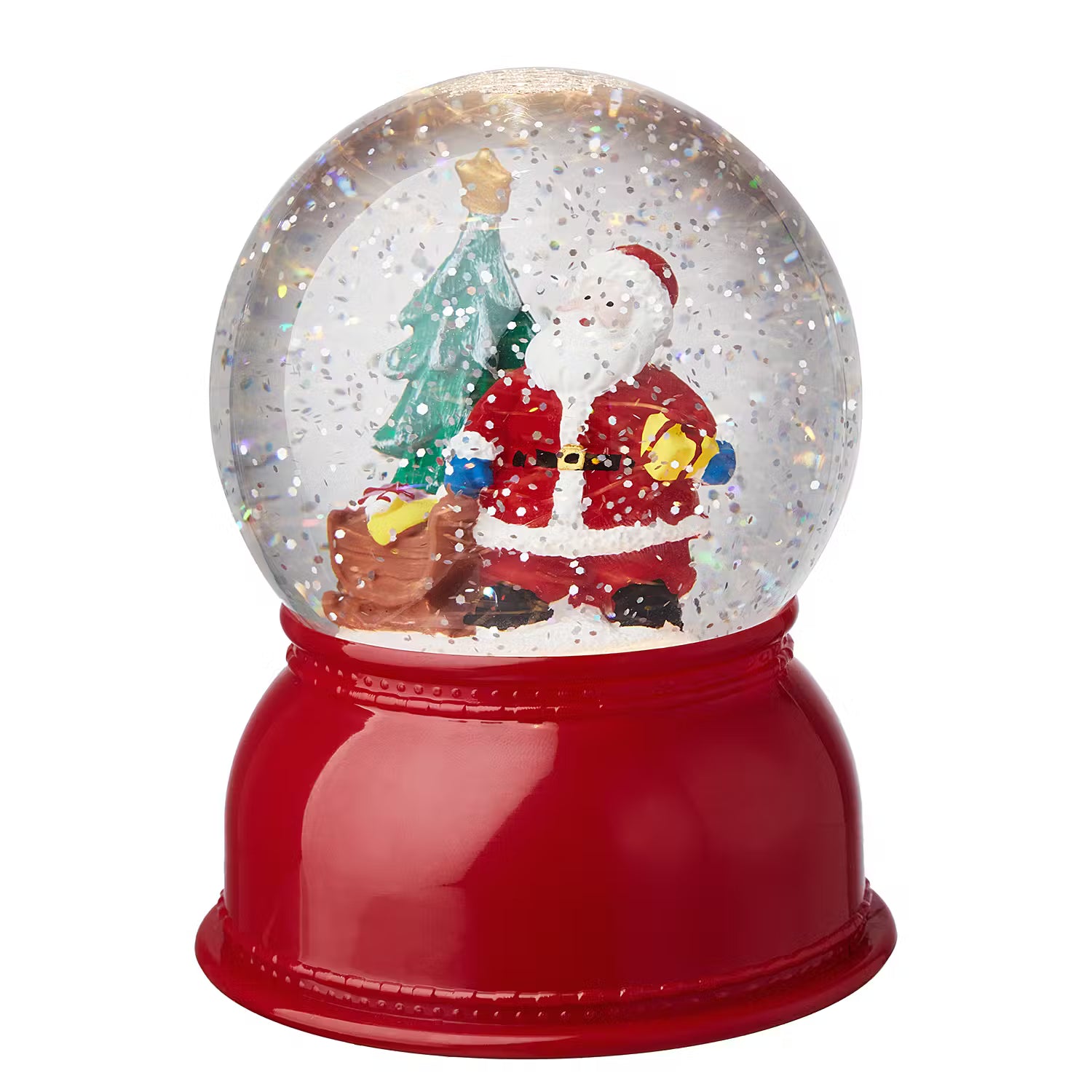 LED Schneekugel X-MAS Santa