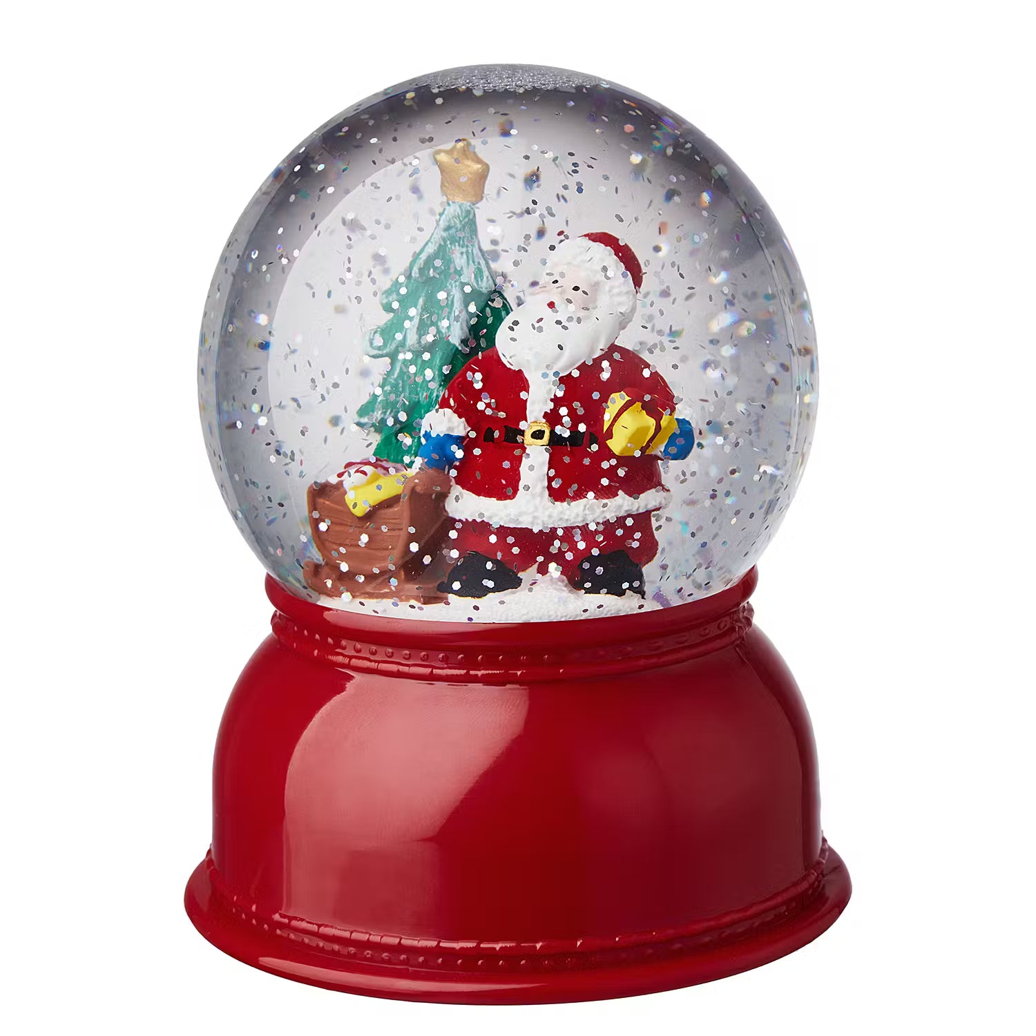LED Schneekugel X-MAS Santa