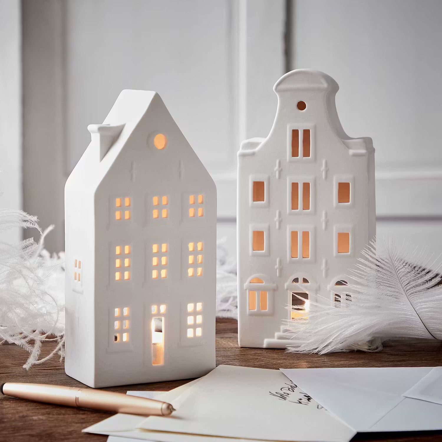 AMSTERDAM Teelichthaus 4er-Set