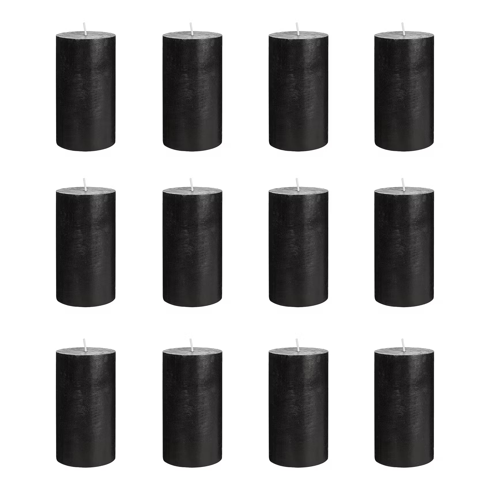Stumpenkerze RUSTIC 12er-Set