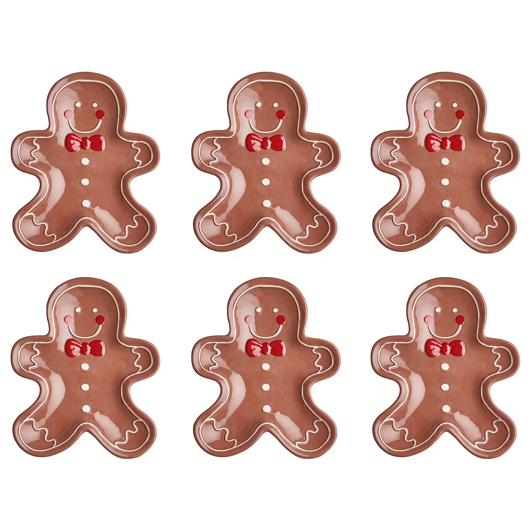 Deko-Teller SWEET X-MAS 6er-Set