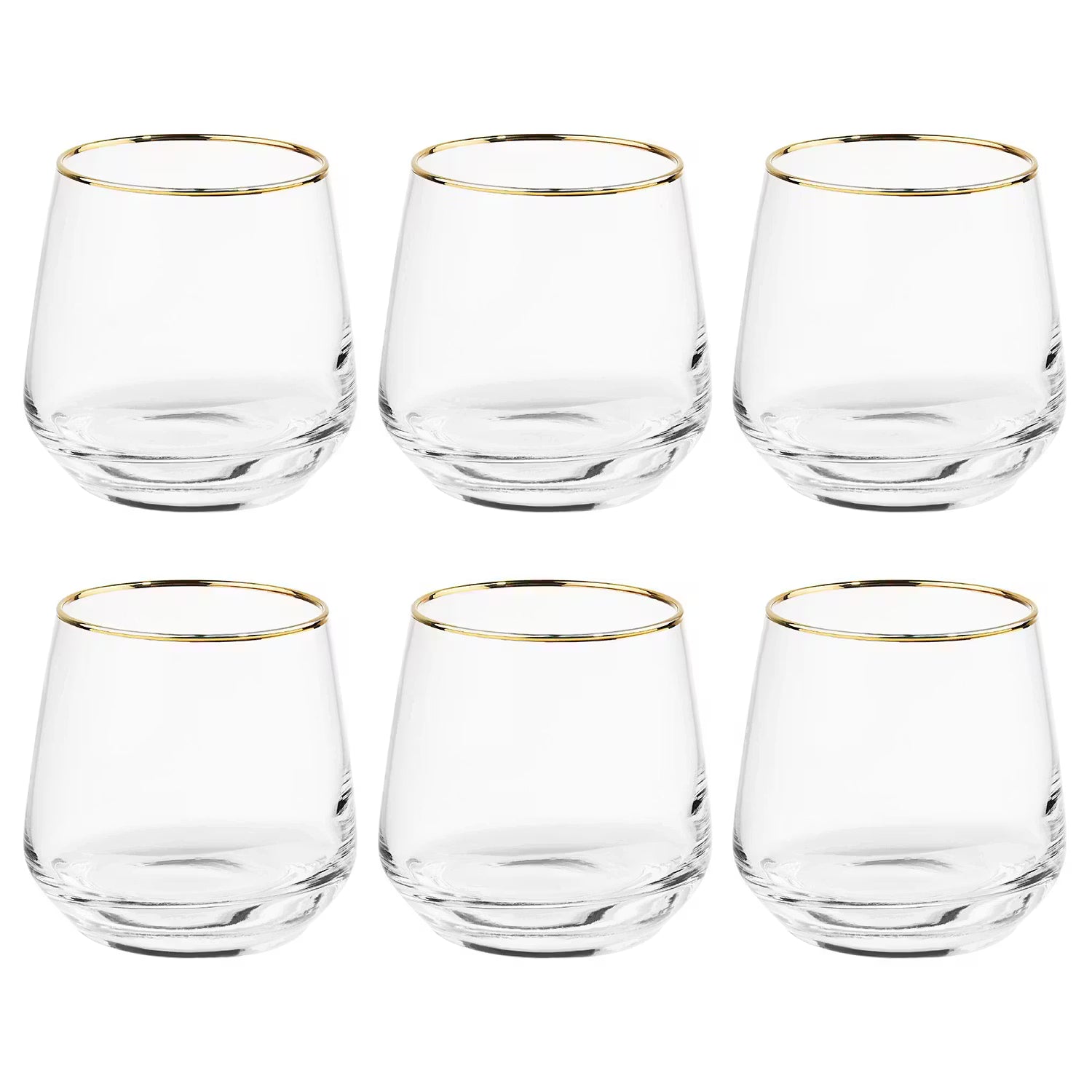 Wasserglas TOUCH OF GOLD 6er-Set