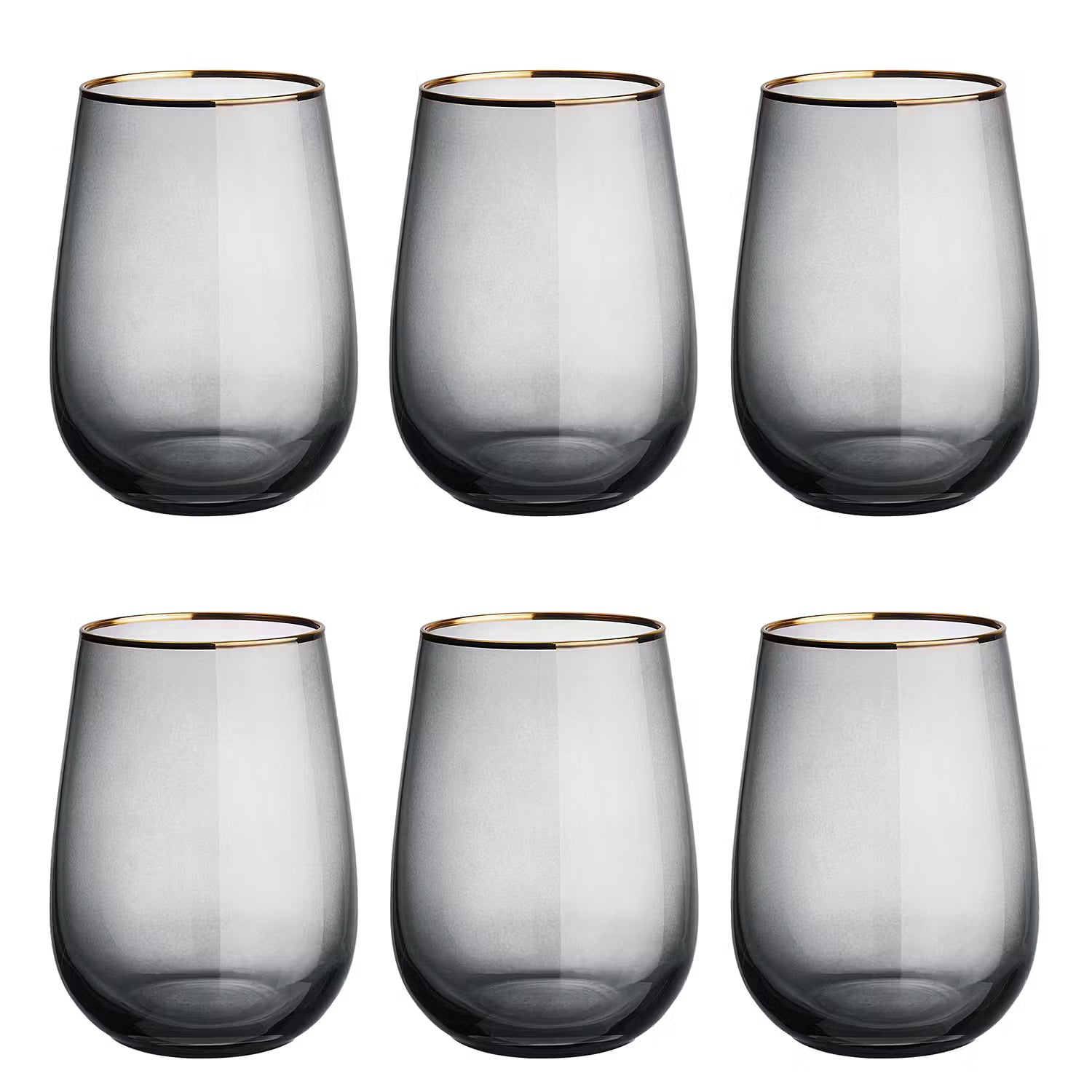 TOUCH OF GOLD Gläser – Goldrand-Eleganz im 6er-Set – BUTLERS