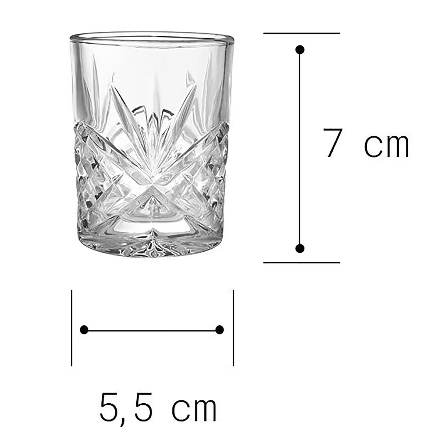 Shotglas CRYSTAL CLUB 6er-Set