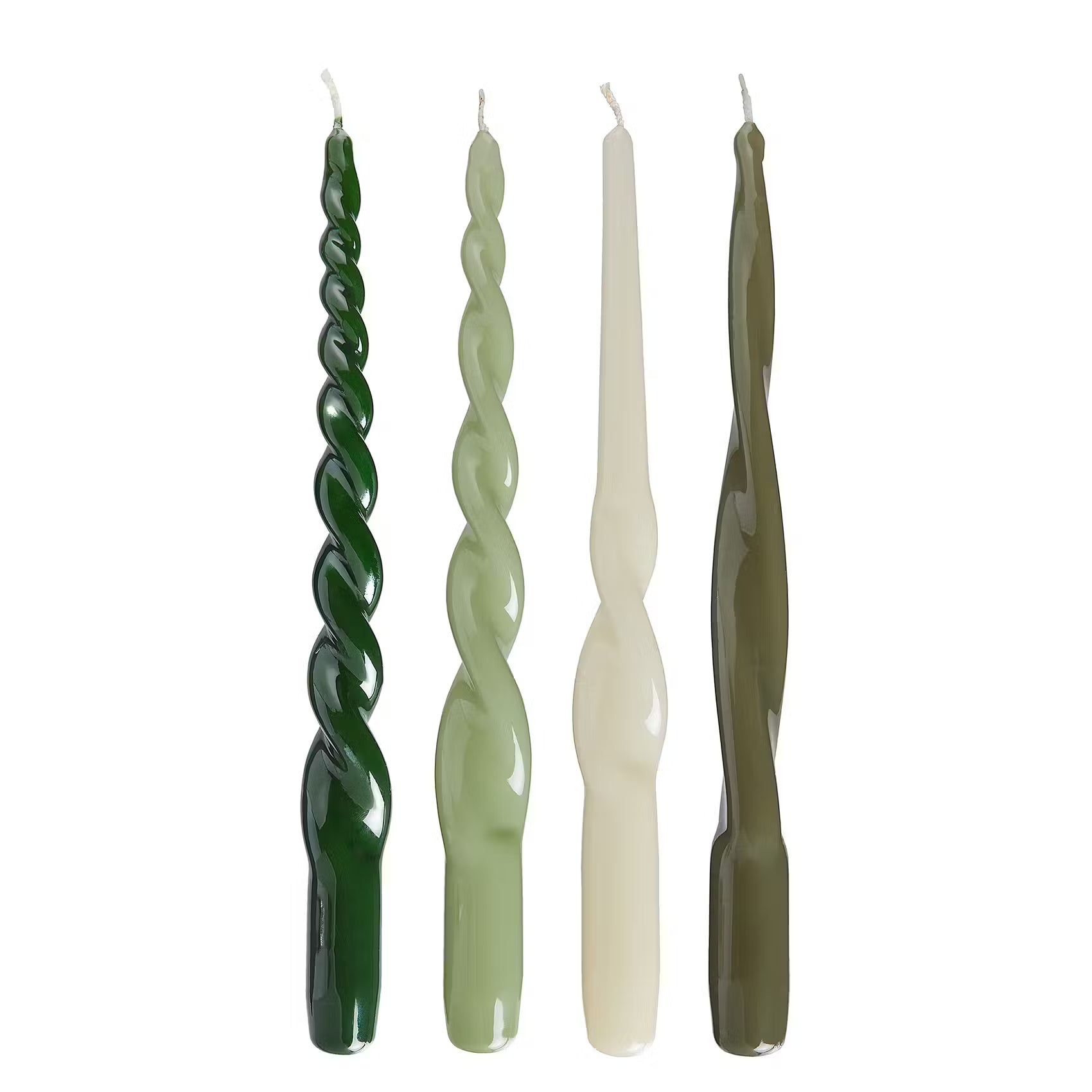 Kerzen TWISTED 4er-Set