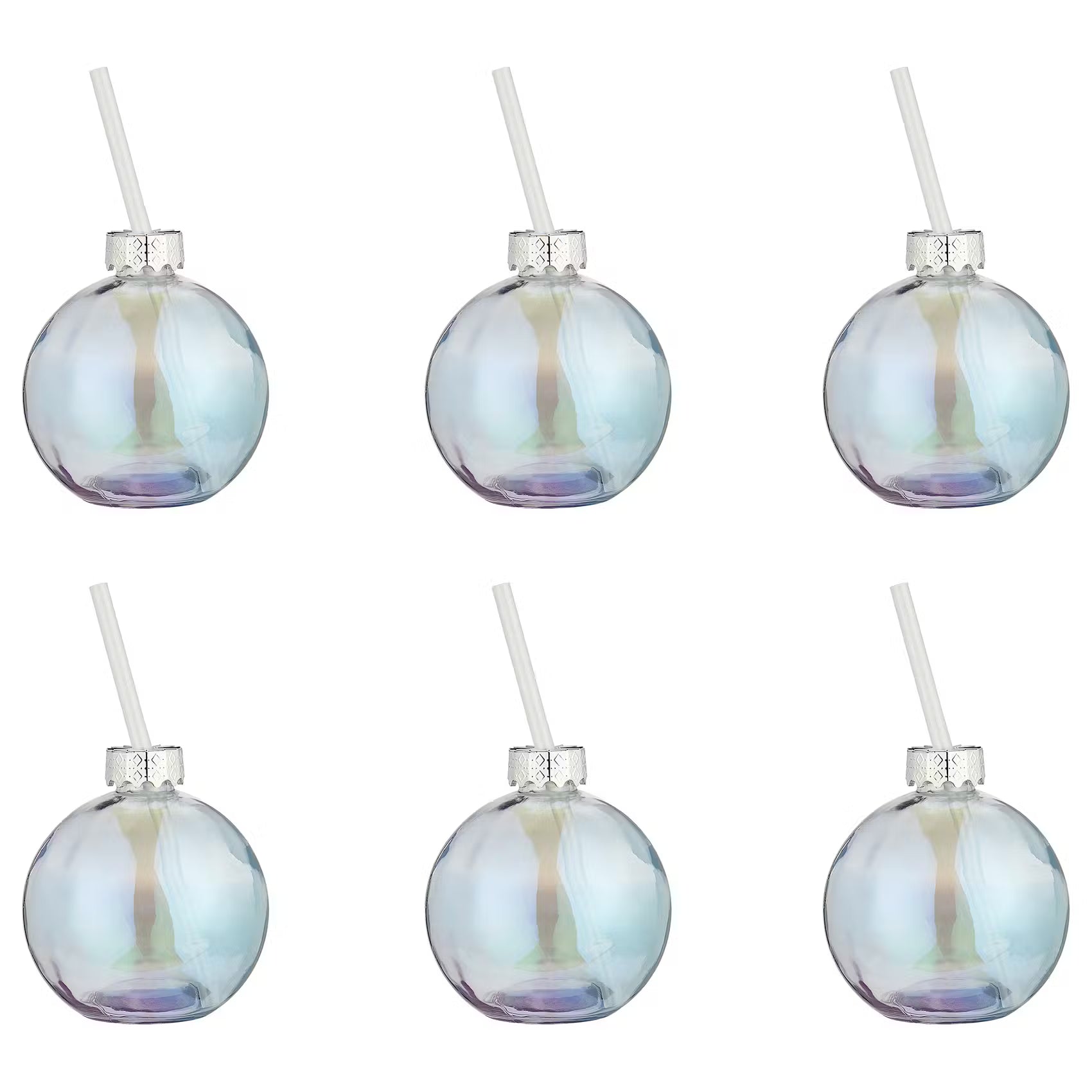 Trinkglas SANTA'S BUBBLE Kugel  6er-Set