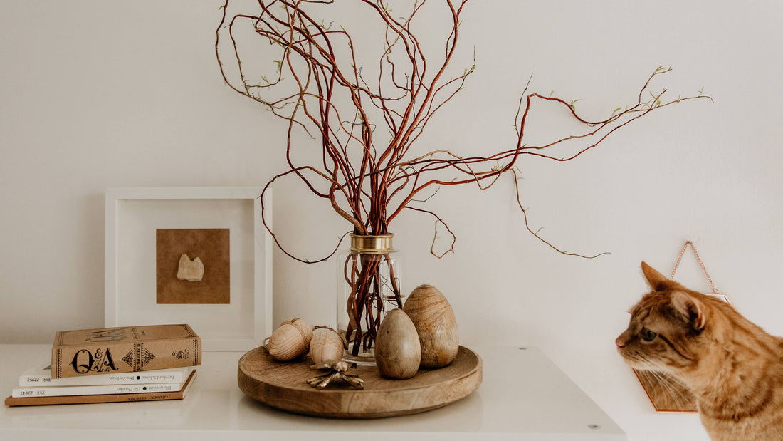 Osterzweige zwei Mal anders