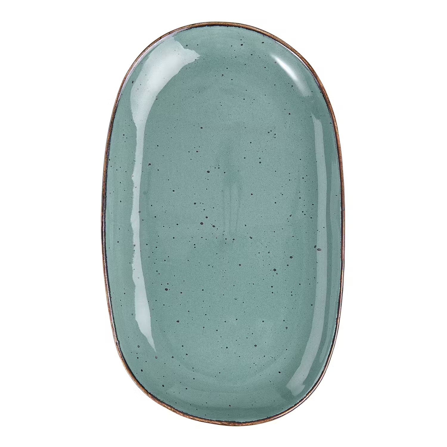 FINCA Servierplatte 2er-Set - Porzellan - Blau - 7,2cm x 20,5cm x 33,5cm