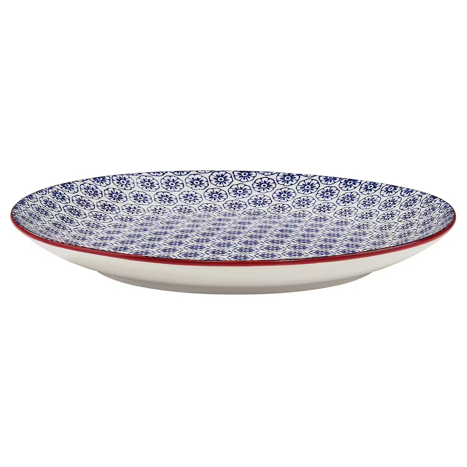 RETRO Frühstücksteller 4er-Set - Porzellan - Mehrfarbig