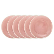 HANAMI Dinnerteller 6er-Set - Keramik - Pink