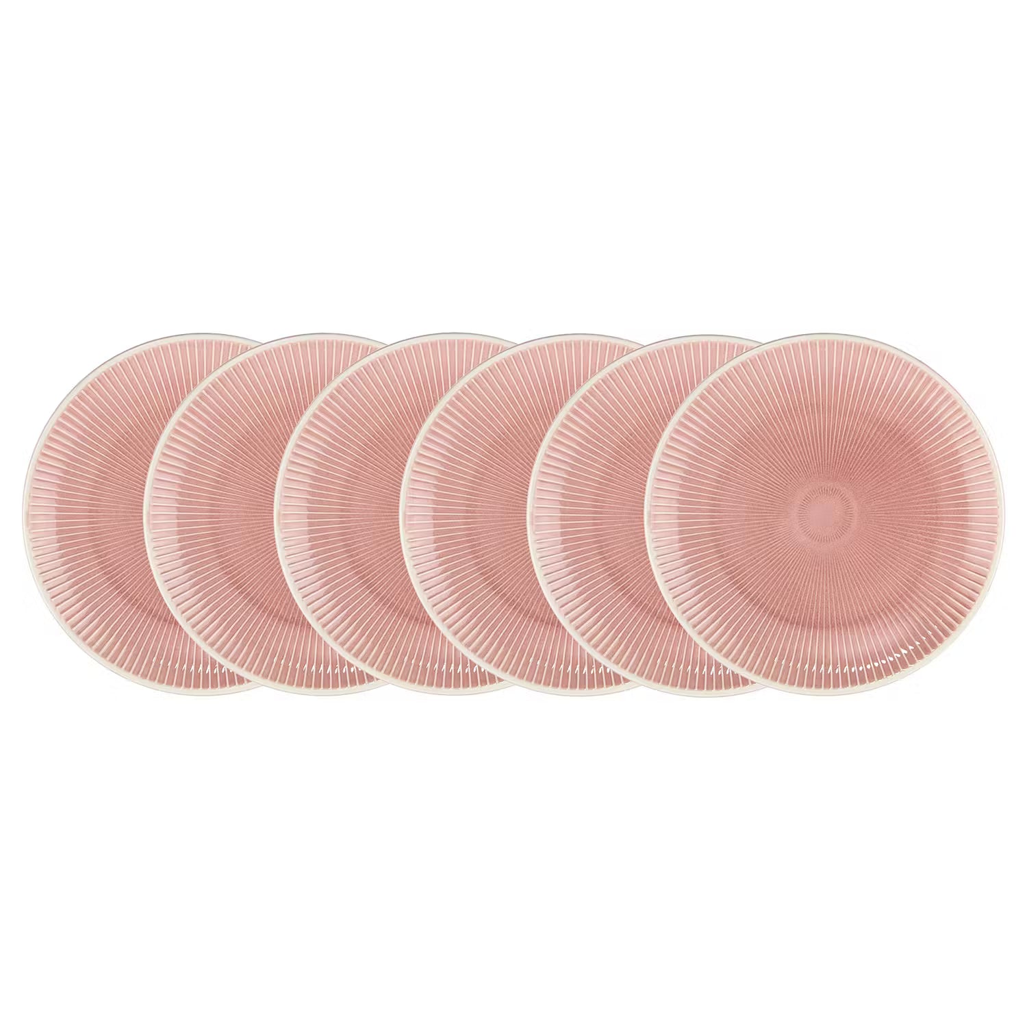 HANAMI Dessertteller 6er-Set - Keramik - Pink