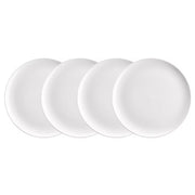 NATIVE Frühstücksteller 4er-Set - Steinzeug - Weiß