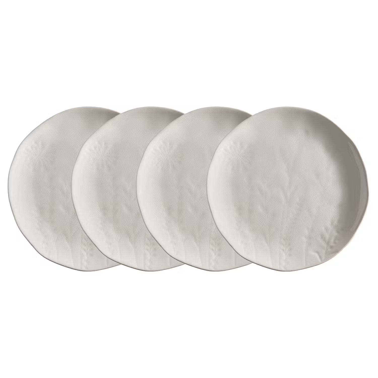 FLEUR Teller 4er-Set - Keramik - Beige