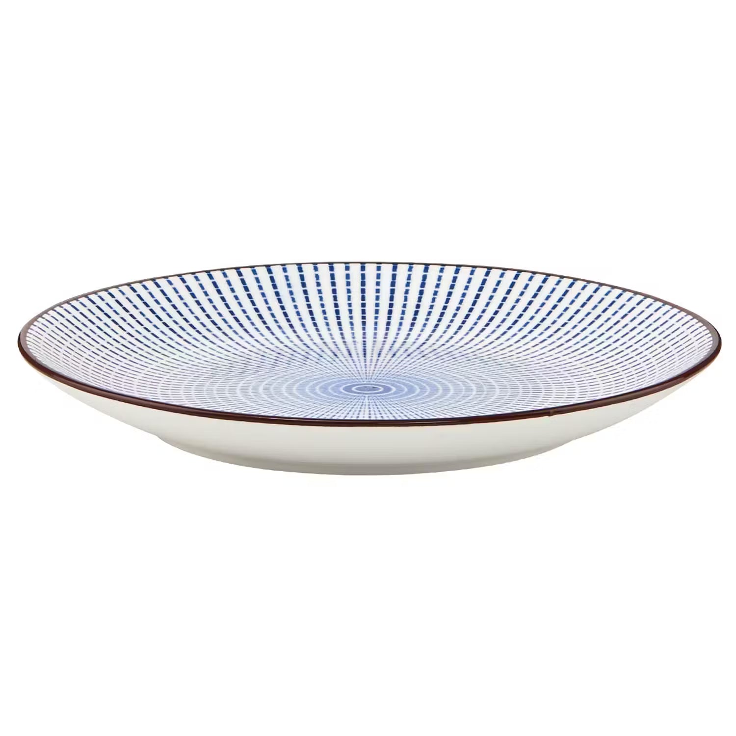 DIM SUM Teller 4er-Set - Keramik - Blau / Weiß - Weiß / Blau