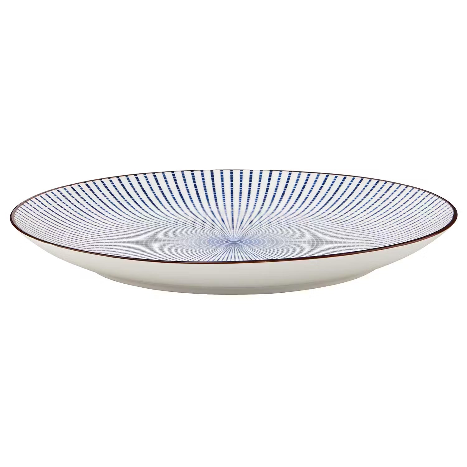 DIM SUM Teller 4er-Set - Keramik - Blau / Weiß - Weiß / Blau