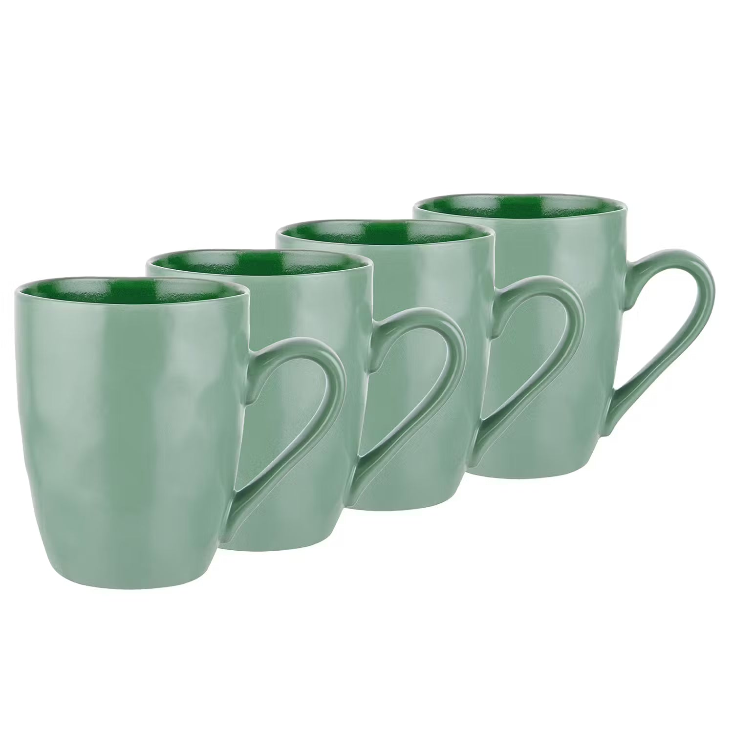 DE LA ROYA Tasse 4er-Set - Keramik - Grün