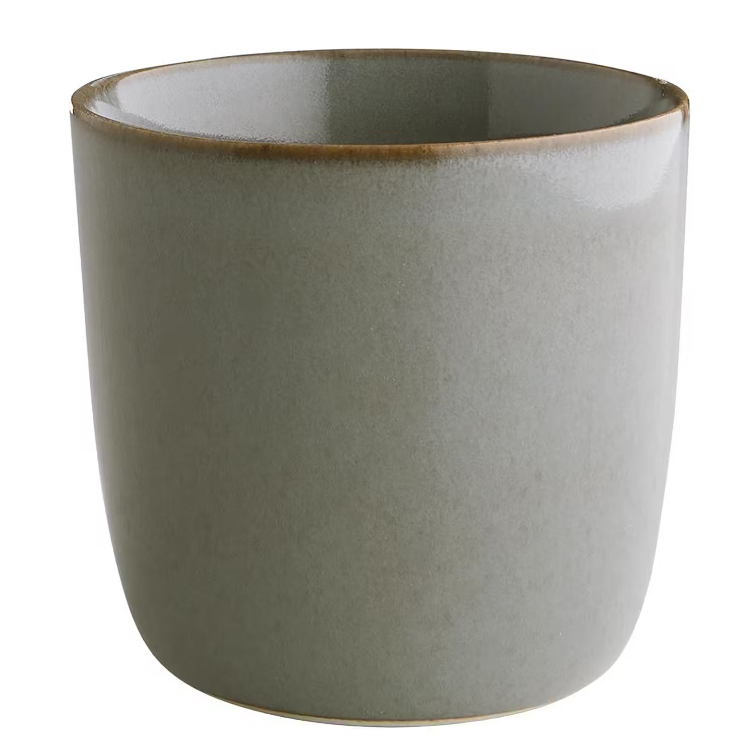 NATIVE Espressotasse 4-Set - Keramik - Grau