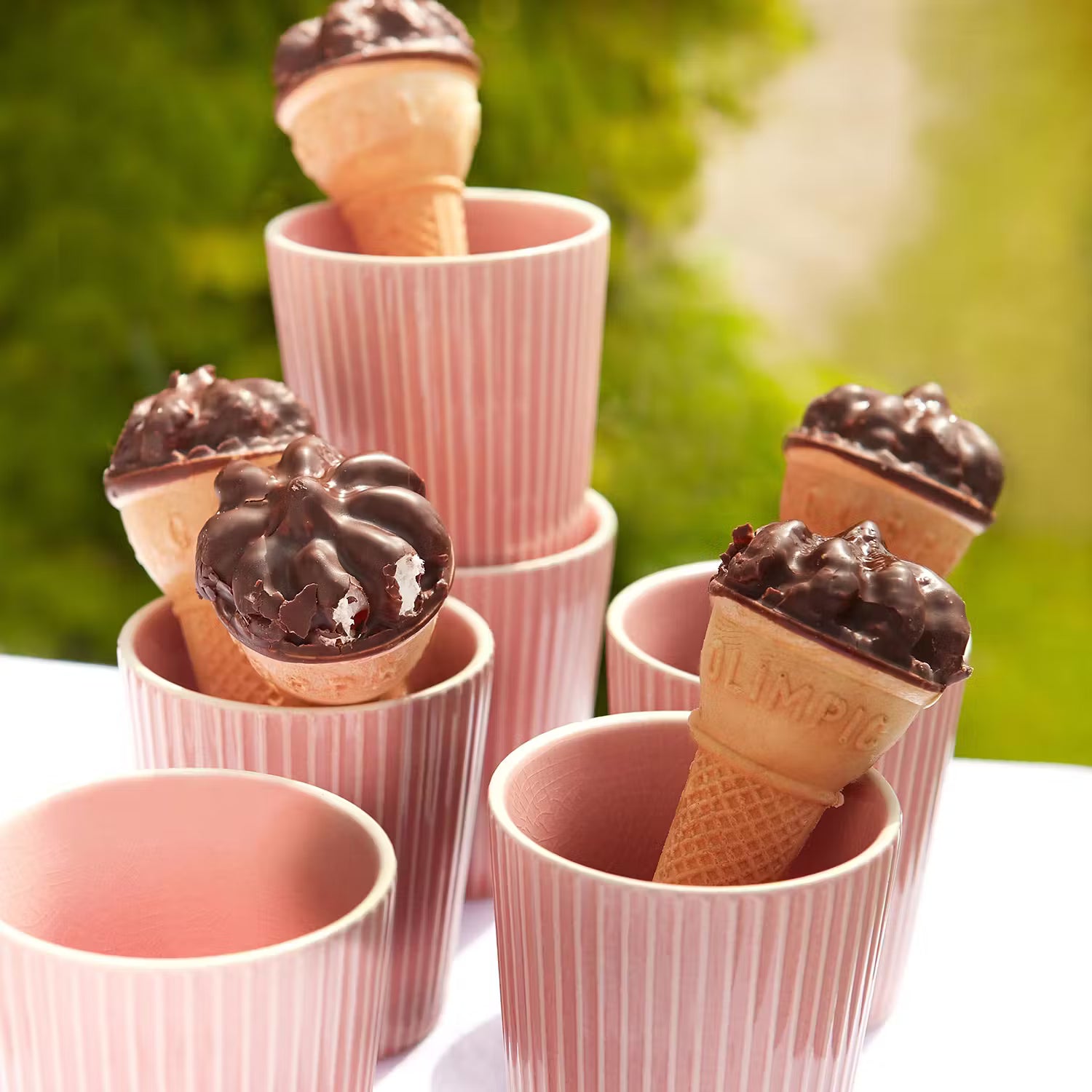 HANAMI Teetasse 6er-Set - Keramik - Rosa