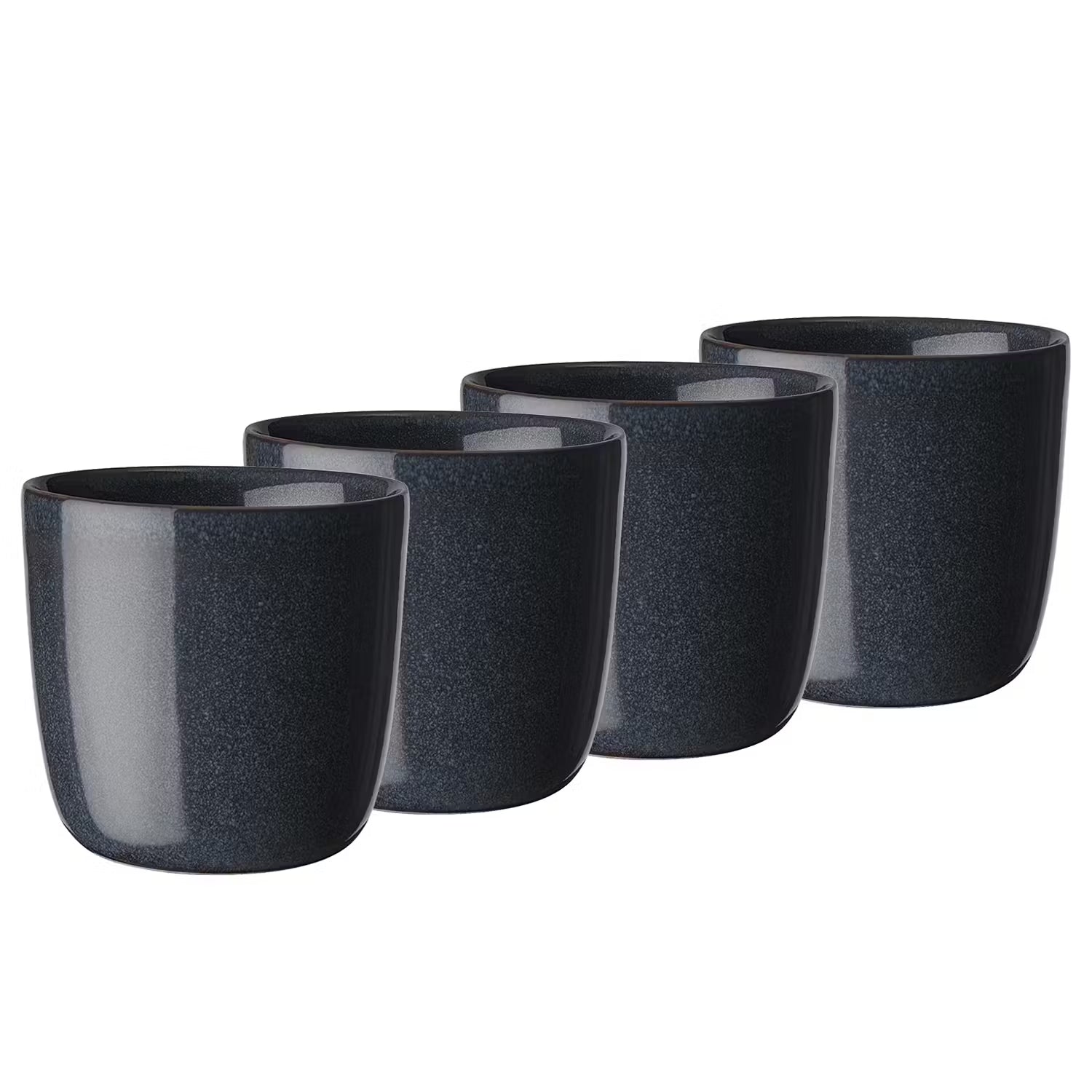 NATIVE Espressotasse 4-Set - Keramik - Dunkelblau