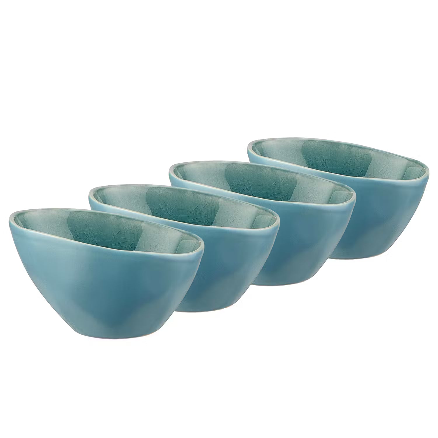 DE LA ROYA Schale 4er-Set - Steinzeug - Blau - Blau