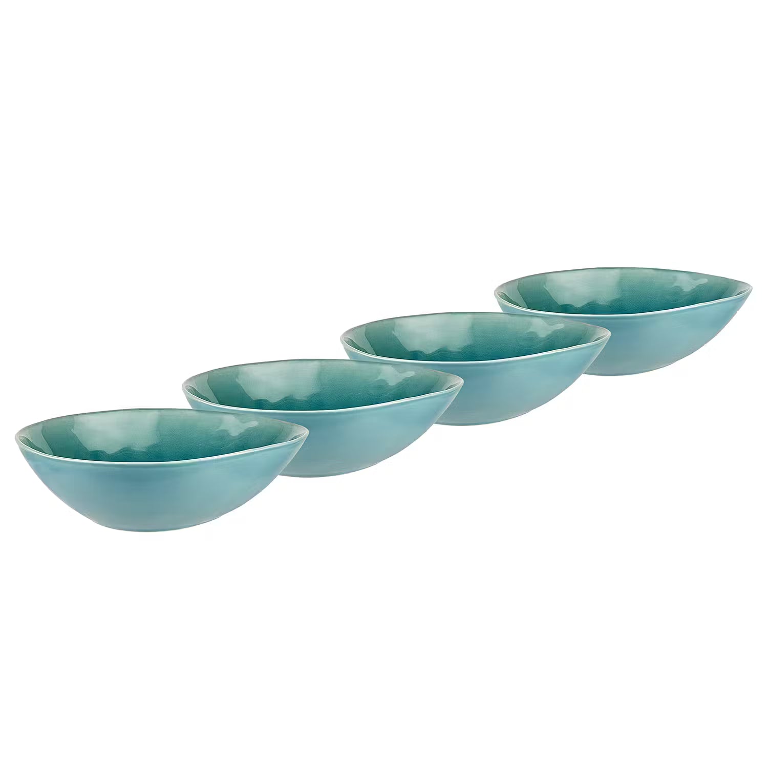 DE LA ROYA Schale 4er-Set - Steinzeug - Blau - Blau