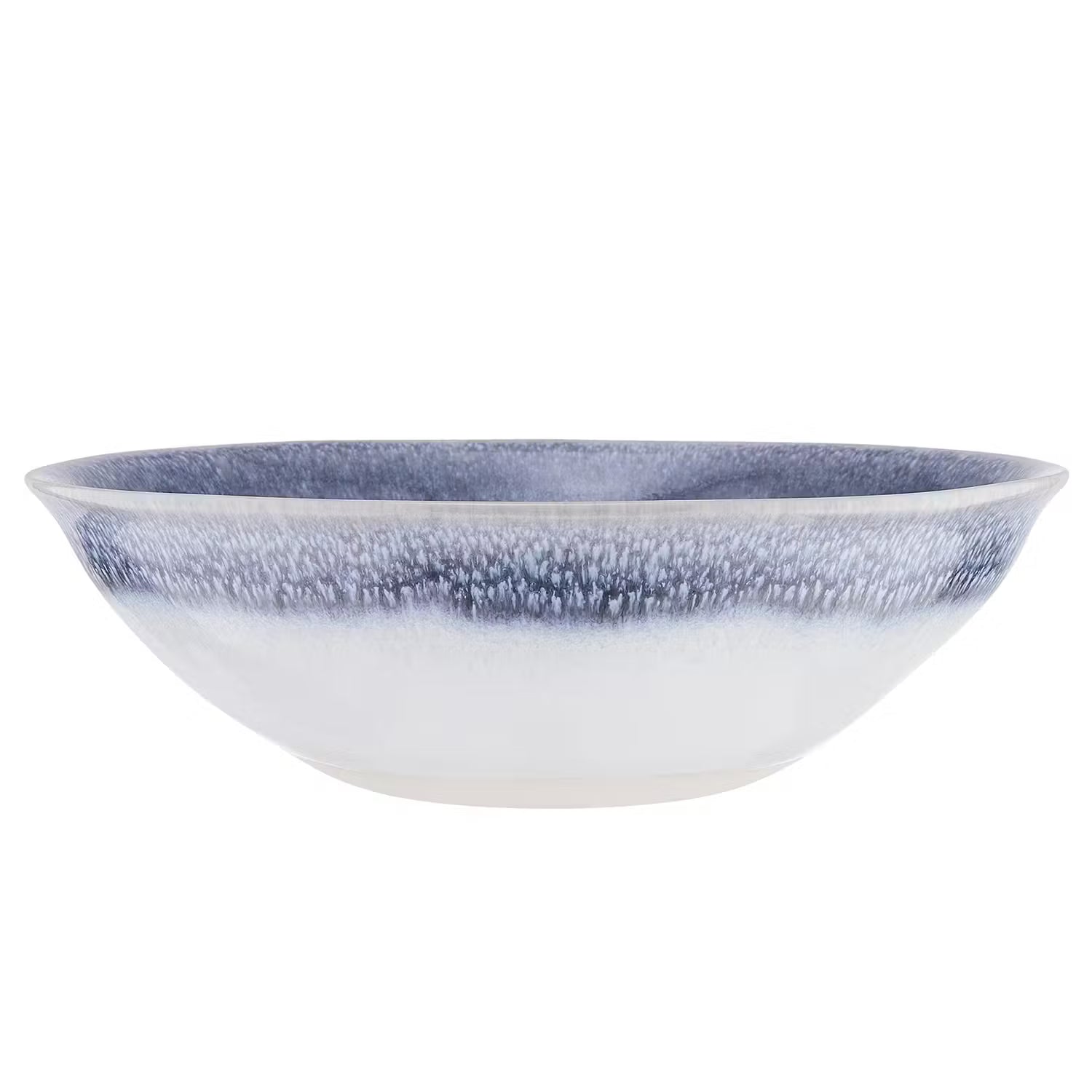 ATLANTIS Schale 4er-Set - Steinzeug - Weiß / Blau - Weiß / Blau