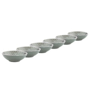 HANAMI Schale 6er-Set - Steinzeug - Grau