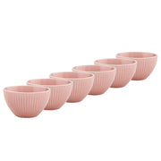 HANAMI Schale 6er-Set - Steinzeug - Rosa - Durchmesser: 13 cm