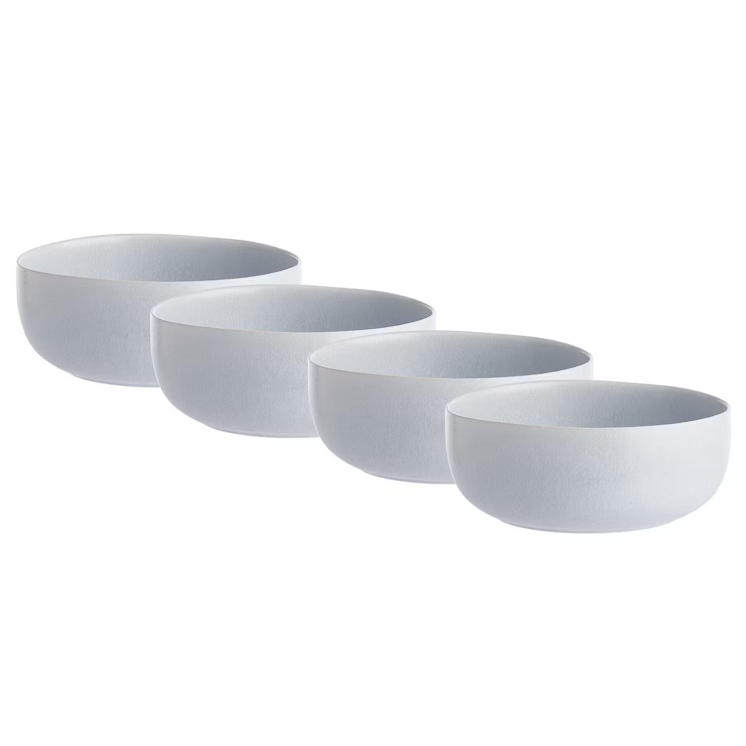 CASA NOVA Schale 4er-Set - Steinzeug / reaktive Glasur  - Grau
