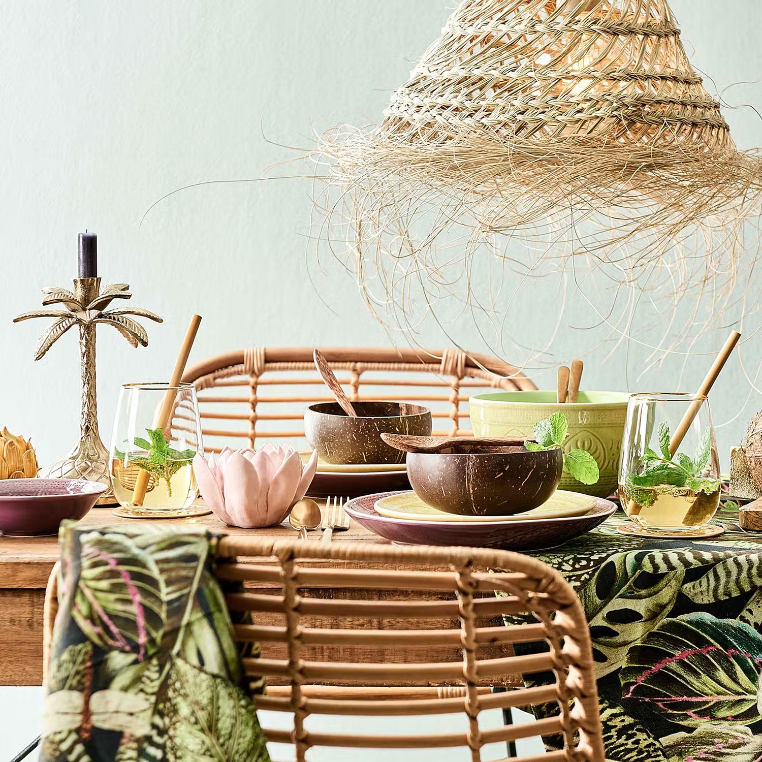 COCONUT Kokosnussschale 4er-Set - Schima (Teestrauchgewächs) - Braun