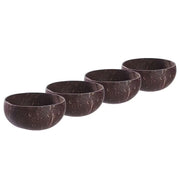 COCONUT Kokosnussschale 4er-Set - Schima (Teestrauchgewächs) - Braun