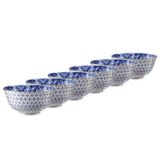 ORNAMENTS Schale 6er-Set - Porzellan - Weiß / Dunkelblau