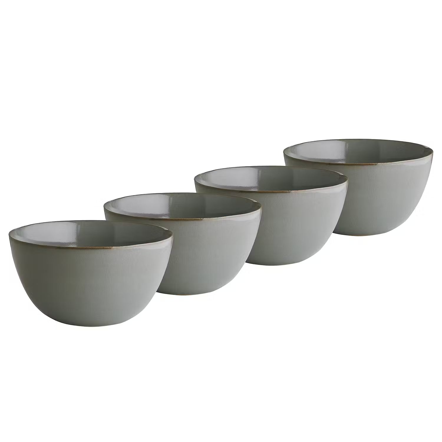 NATIVE Schale 4er-Set - Steinzeug  - Grau