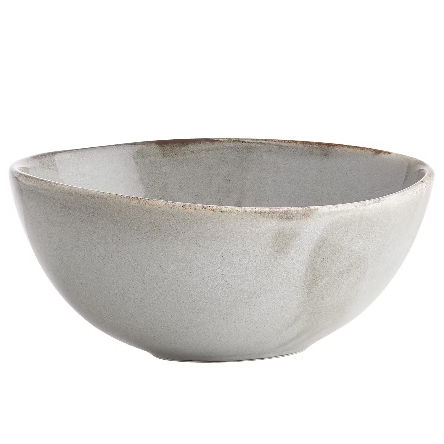 JAPANDI Schale 4er-Set - Porzellan / reaktive Glasur - Beige - Beige
