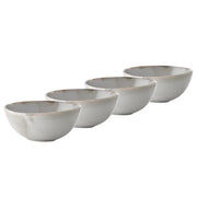 JAPANDI Schale 4er-Set - Porzellan / reaktive Glasur - Beige - Beige