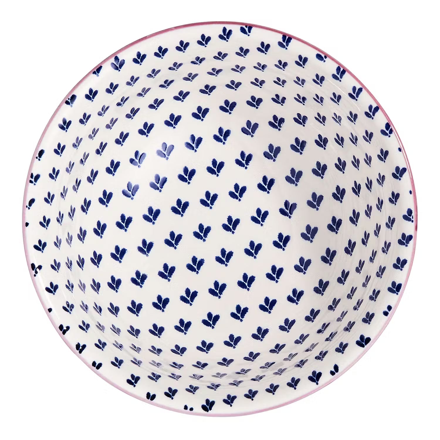 ORNAMENTS Schale 6er-Set - Porzellan - Weiß / Blau