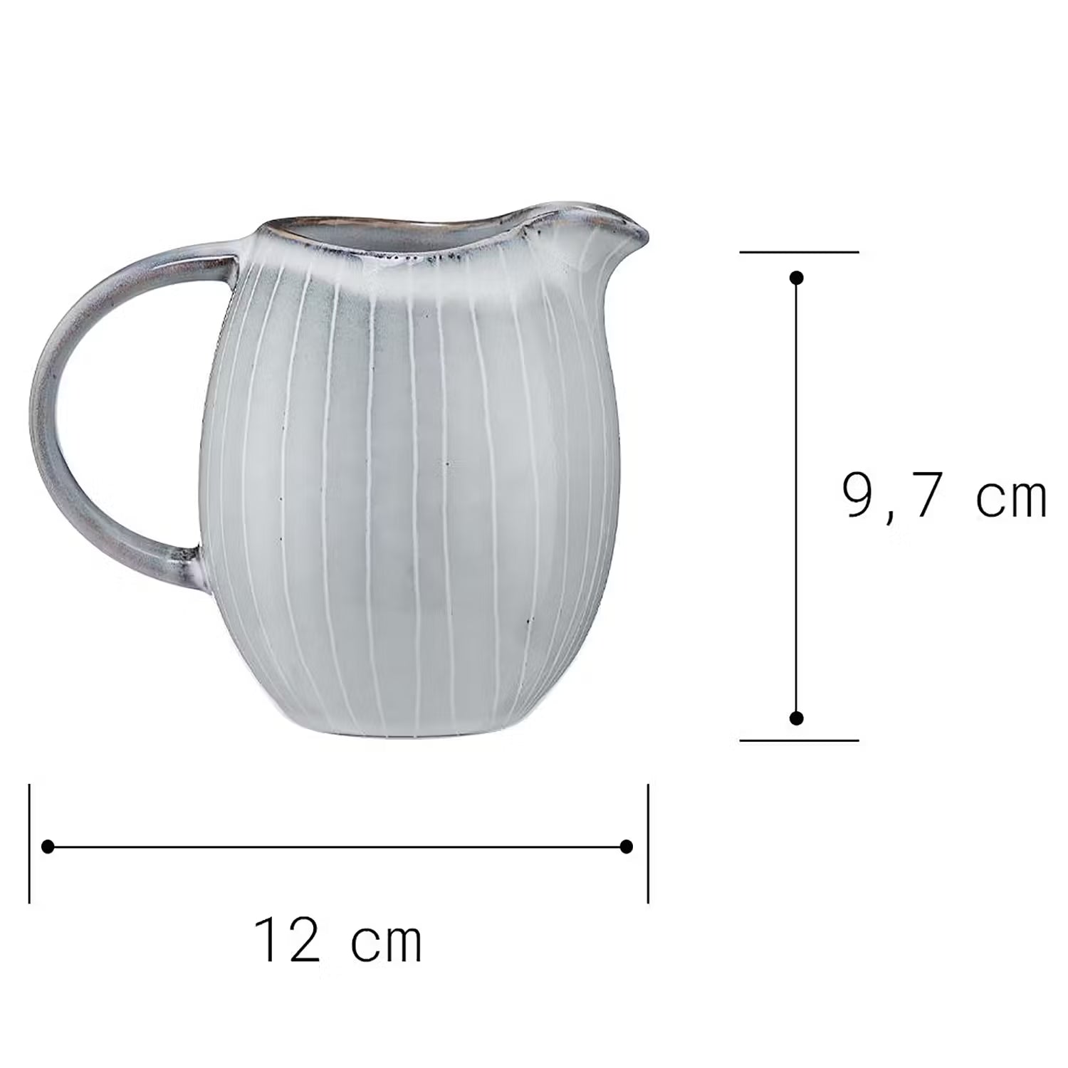 HENLEY Milchkännchen - Steinzeug - Grau