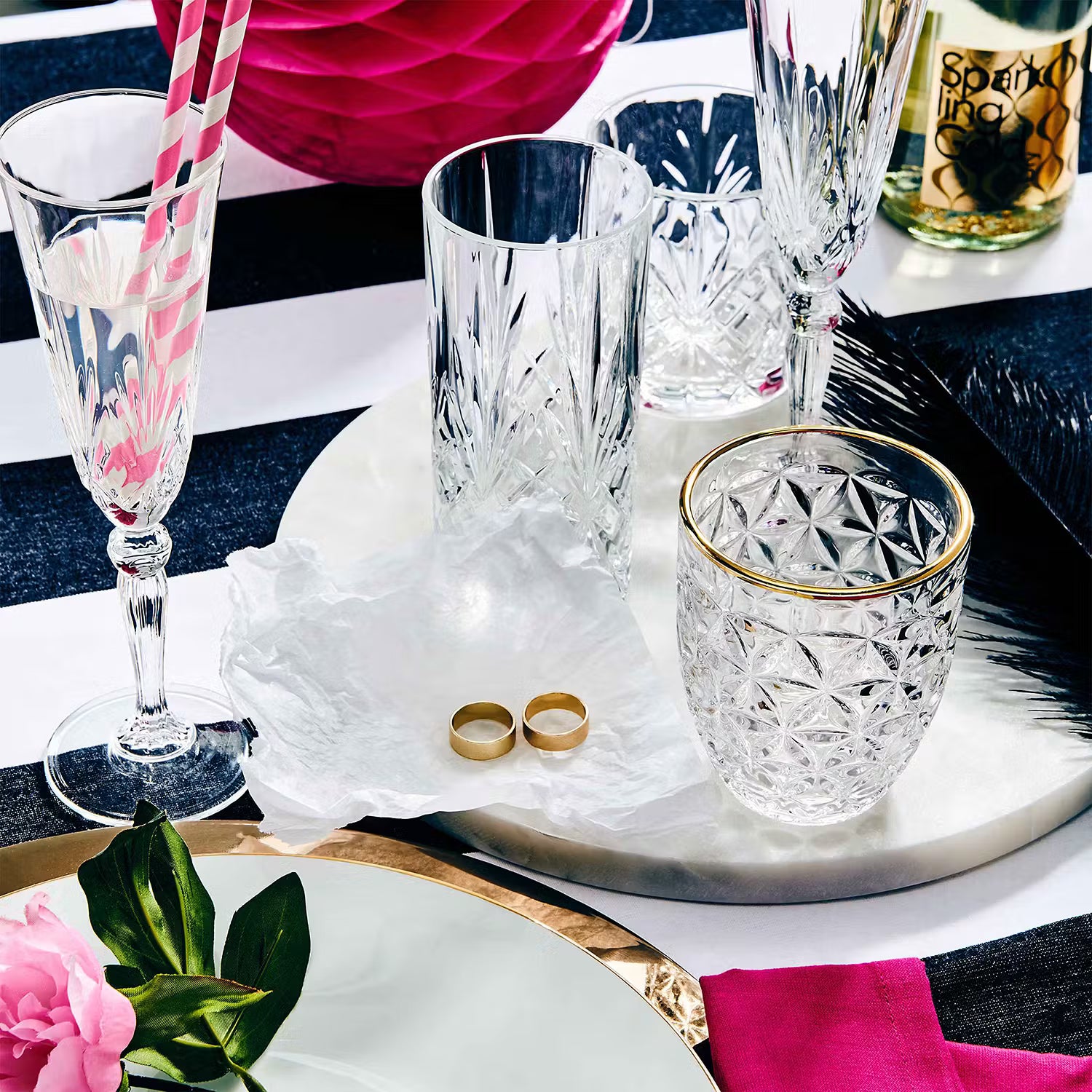 CRYSTAL CLUB Champagnerglas 6er-Set - Kristallglas - Transparent