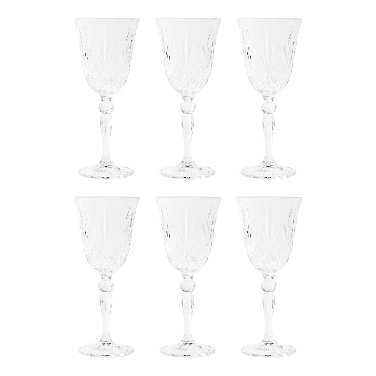 CRYSTAL CLUB Weißweinglas 6er-Set - Kristallglas - Transparent