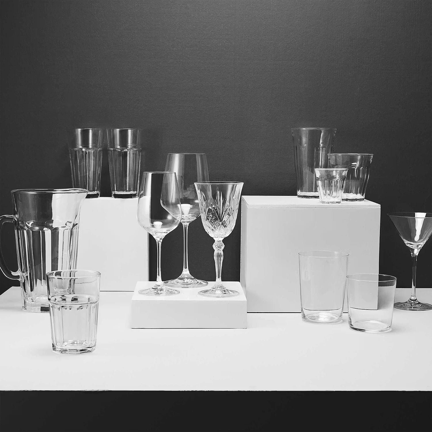 CRYSTAL CLUB Weißweinglas 6er-Set - Kristallglas - Transparent