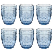 VICTORIAN Trinkglas 6er-Set - Farbglas - Blau
